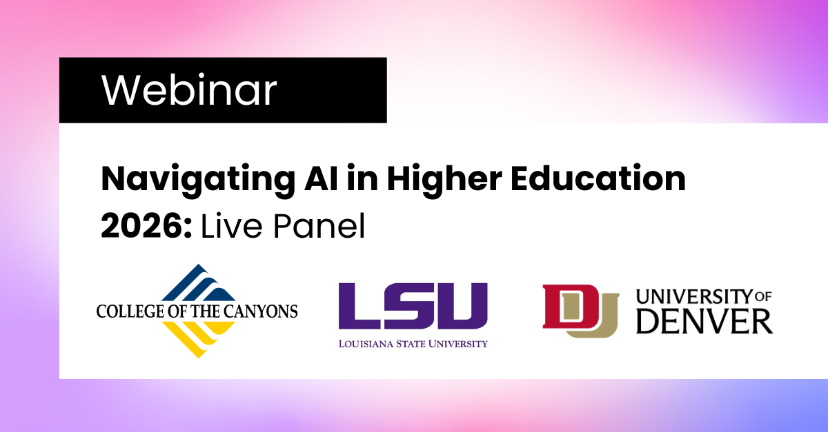 Event Landing Page - Navigating AI in Higher Education 2026 Live Panel