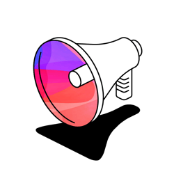 Illustration of a megaphone