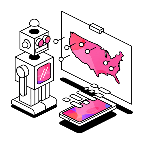 ILL_AMERICA automate robot map location sales spacing