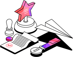 ILL_SUCCESS pass stamp trophy paper plane medal-1 ILL_SUCCESS pass stamp trophy paper plane medal-1