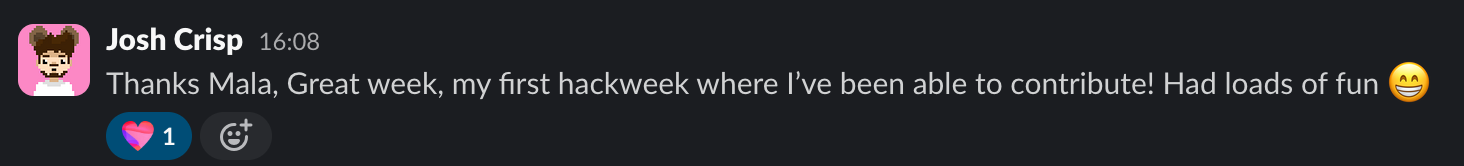 Josh hack week