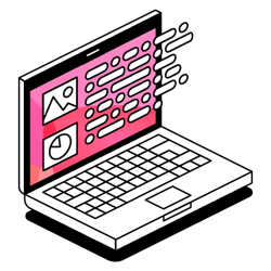 Illustration of a laptop