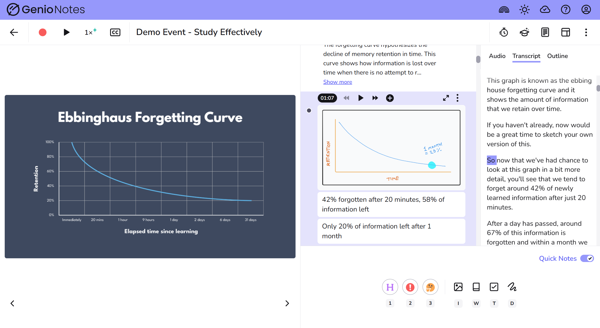 genio notes - transcription hero