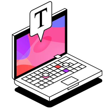 Illustration of of a laptop