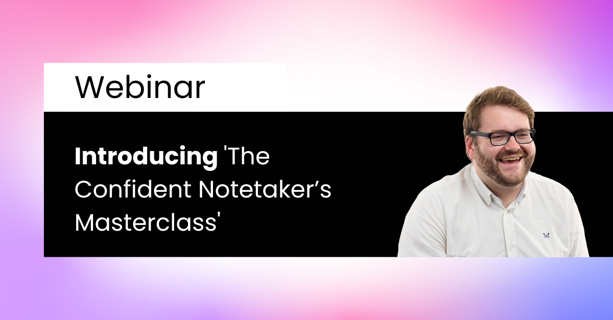 Event Landing Page - Introducing The Confident Notetaker’s Masterclass 
