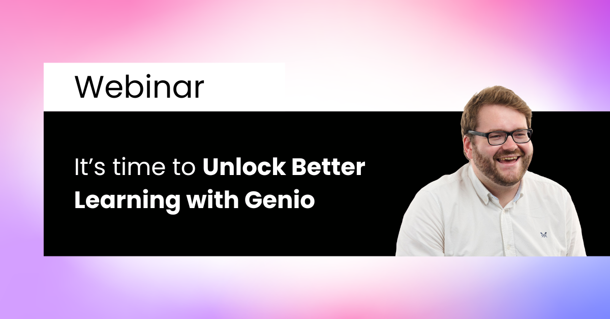 Event Landing Page - It’s time to Unlock Better Learning with Genio-1