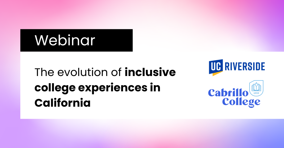 Event Landing Page - The evolution of inclusive college experiences in California