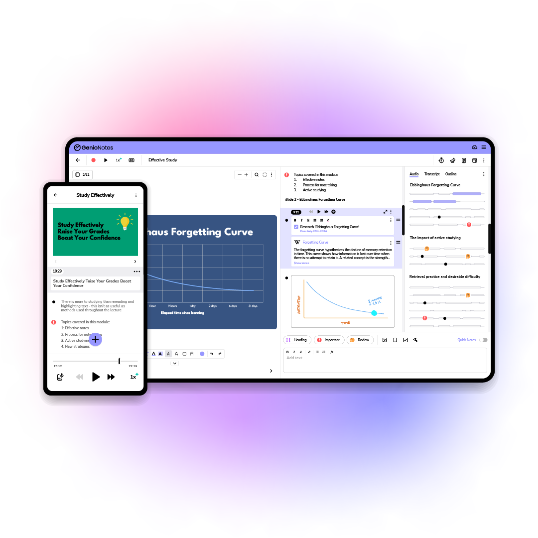 Genio UI promo image NOTES AND APP GRAD 26-02