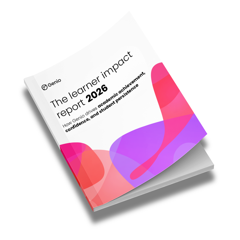 Genio learner impact report 2026 mockup