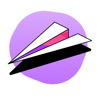 Illustration of a paper plane