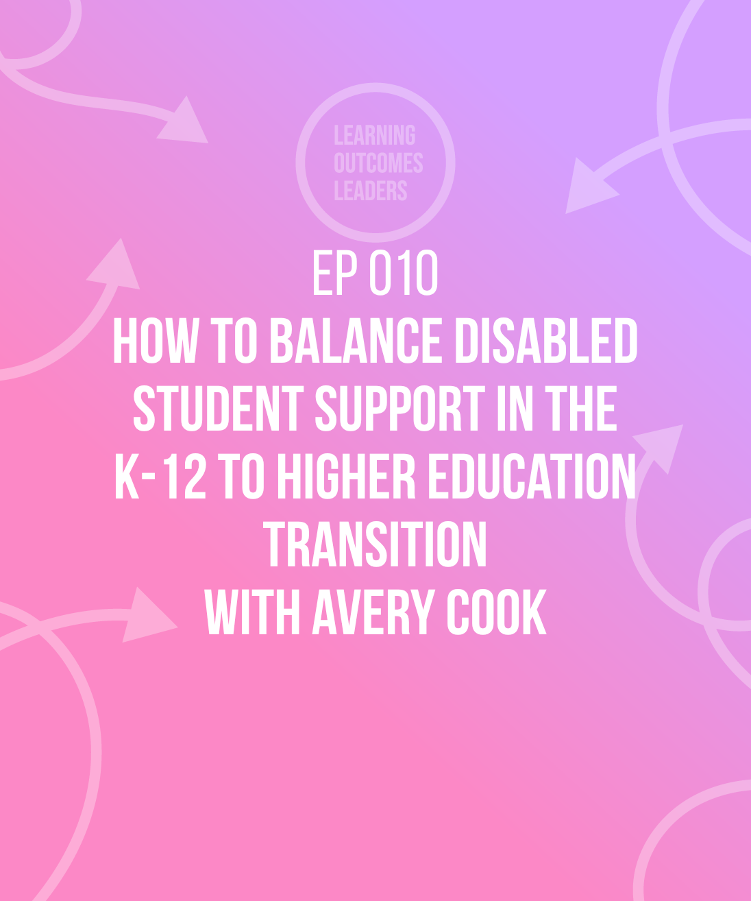 How to balance disabled student support in the K-12 to higher education transition with Avery Cook