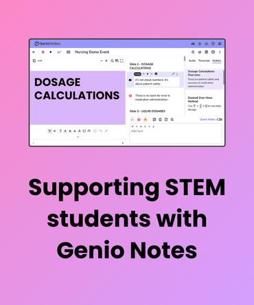 Supporting STEM students with Genio Notes-1
