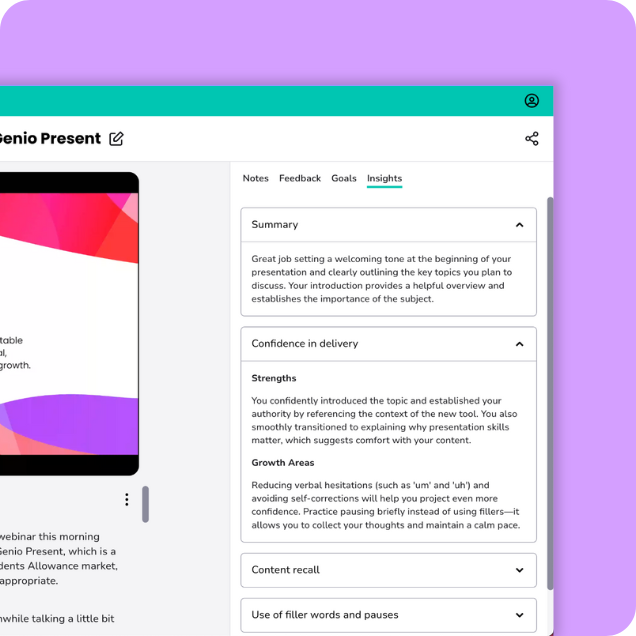 Build communication confidence and skills for life with Genio Present