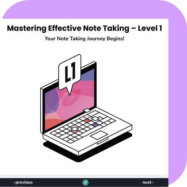Confident Notetakers Masterclass - journey begins